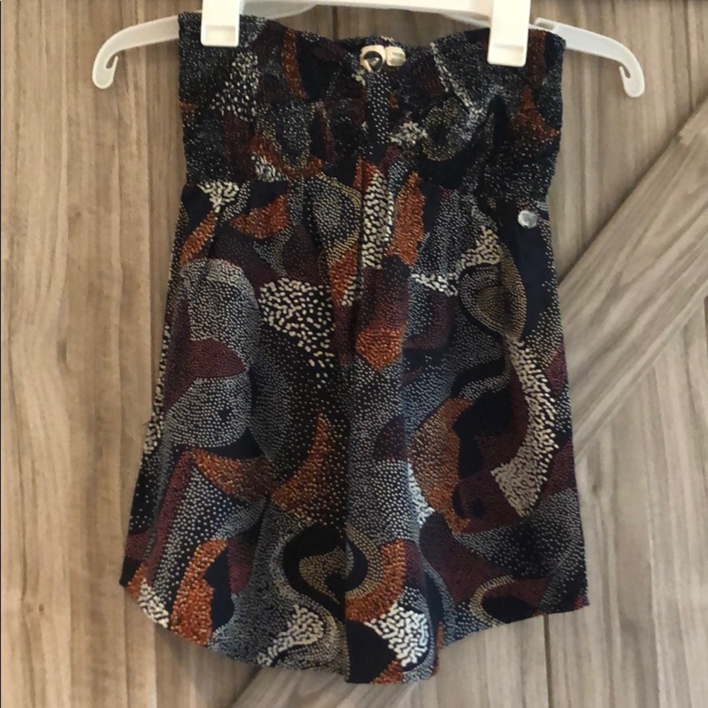 Roxy strapless floral top